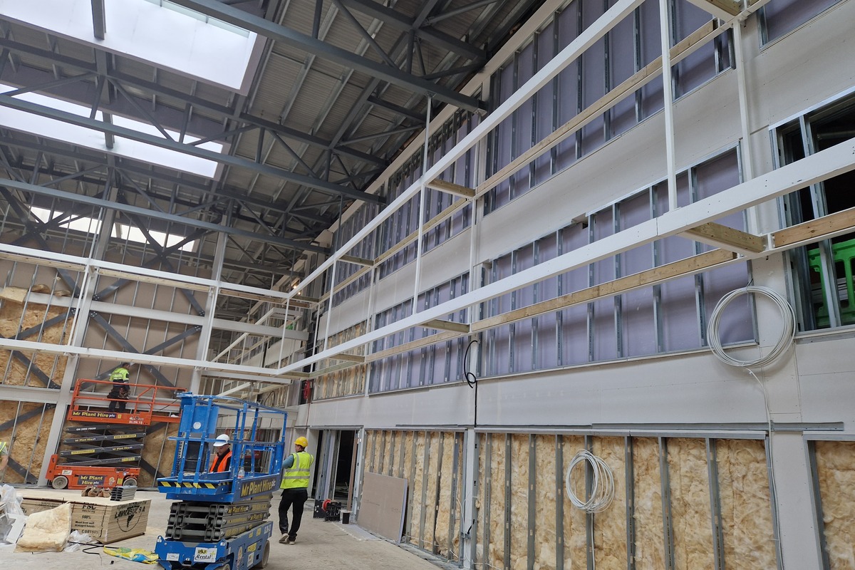 Dry lining and internal partitions work at Garsington Opera House